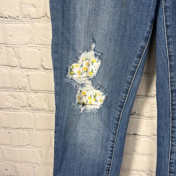 Judy Blue Lemon Patch High Waist Skinny Jeans Style 88233 size 7/28 - Picture 4 of 12